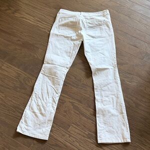 White House Black Market White Boot Cut Jeans 8long
